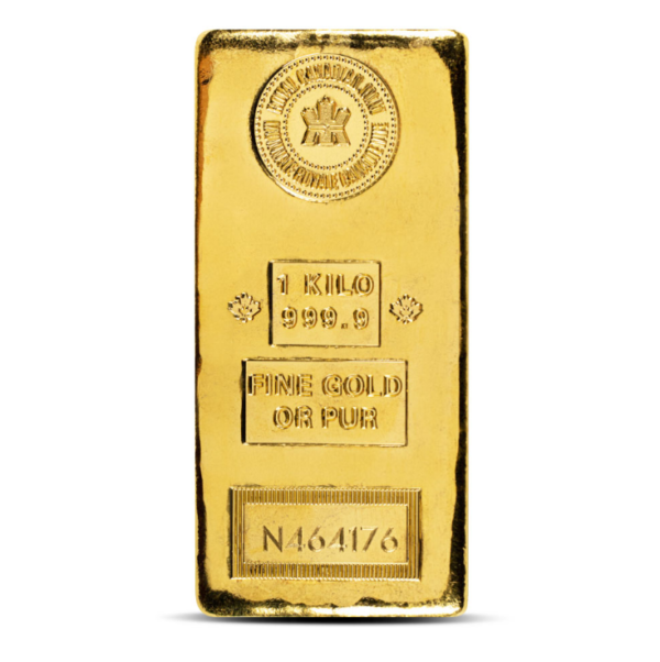 1 Kilo (RCM) Royal Canadian Mint Gold Bar